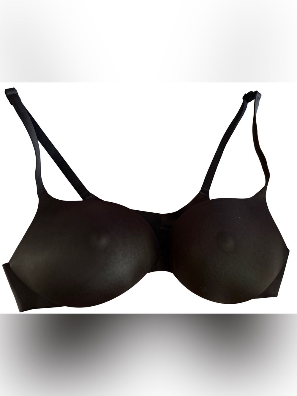 SKIMS Ultimate Nipple Wireless Push Up Bra - Onyx Size 40C